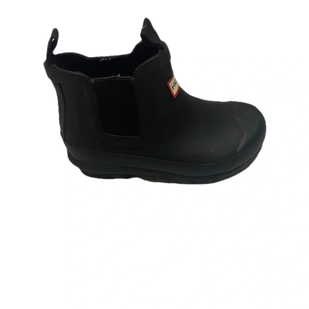 Hunter Unisex Toodler Size 9boy/10girl Black Original Chelsea Rain Boots
